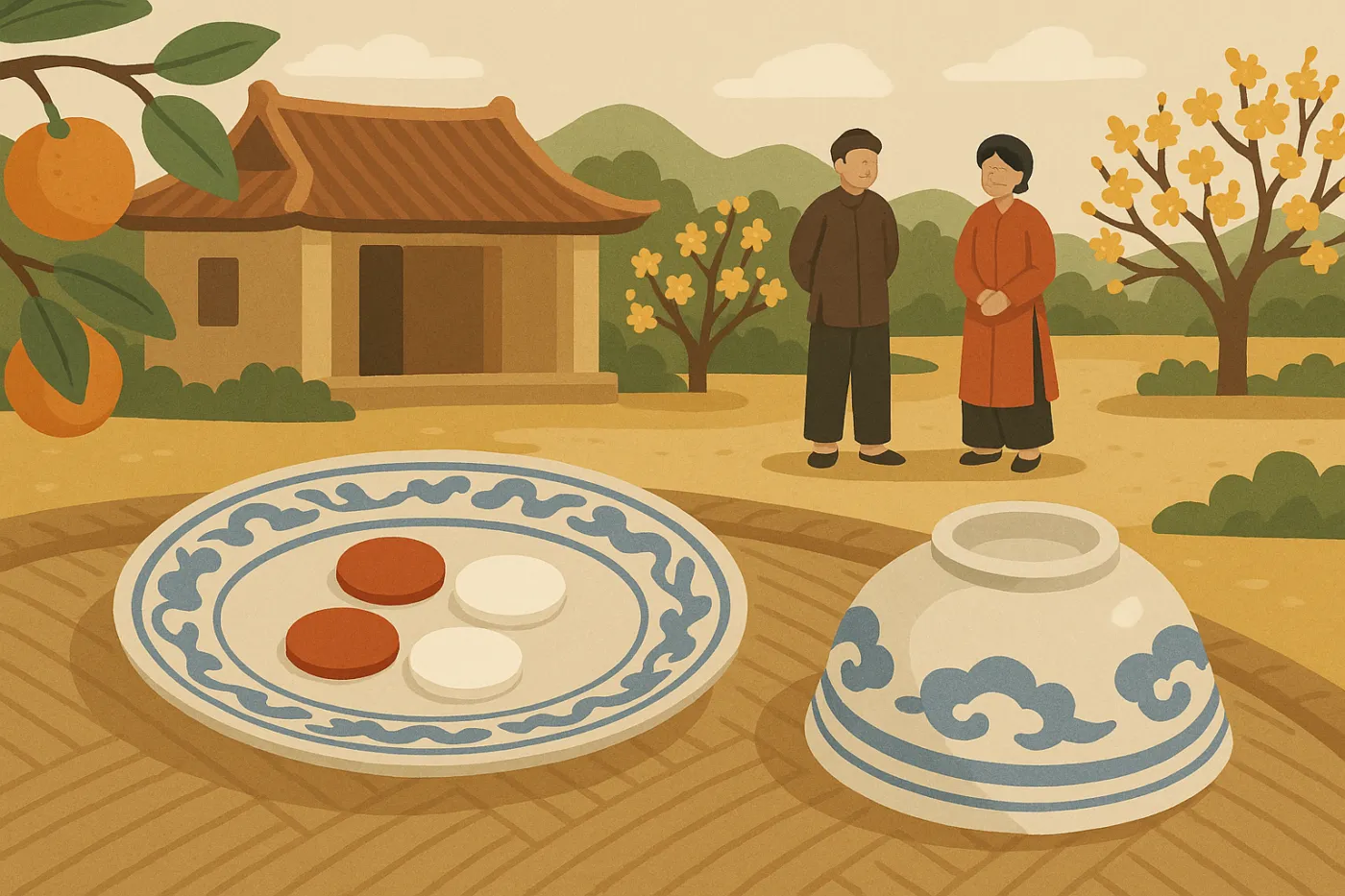 Minh hoạ: Bát Đĩa Xóc Đĩa: Cách Chọn, Chất Liệu Và Vì Sao Ảnh Hưởng Kết Quả