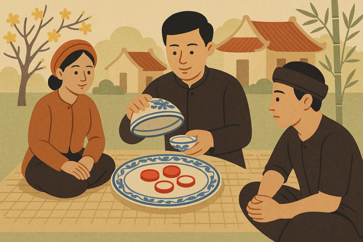 Minh hoạ: Xóc Đĩa Miền Bắc Và Miền Nam Khác Nhau Thế Nào?